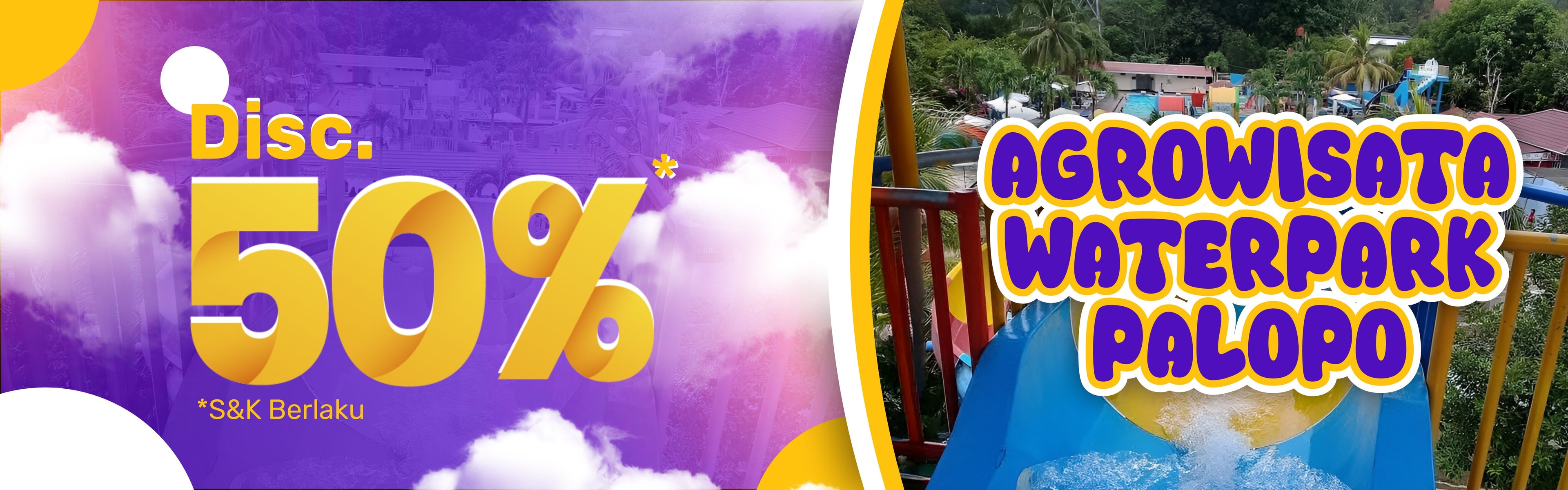 Agrowisata Waterpark Palopo Diskon 50% di Easyticket!