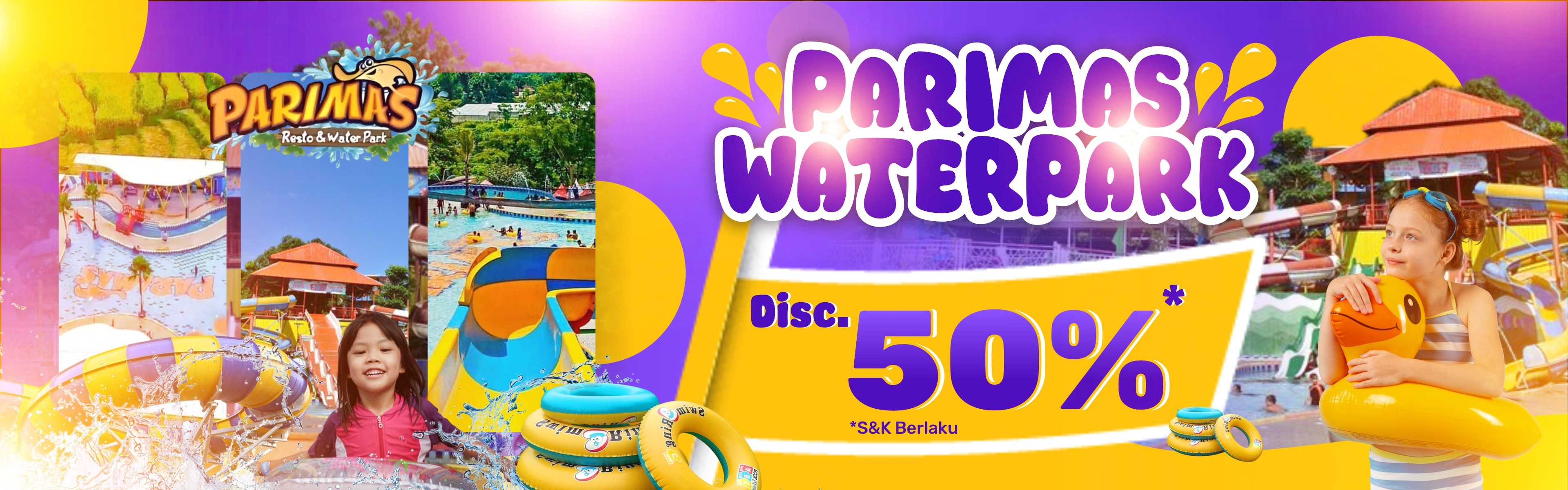 Parimas Waterpark Diskon 50% di Easyticket!