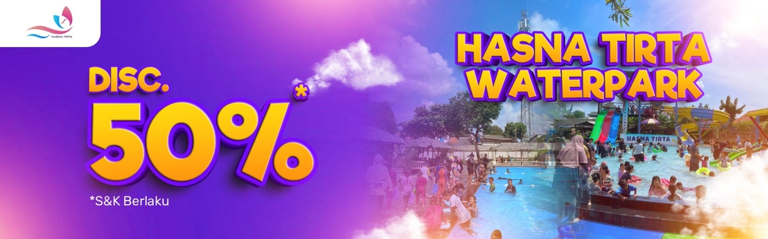 Hasna Tirta Waterpark diskon 50% di Easyticket!
