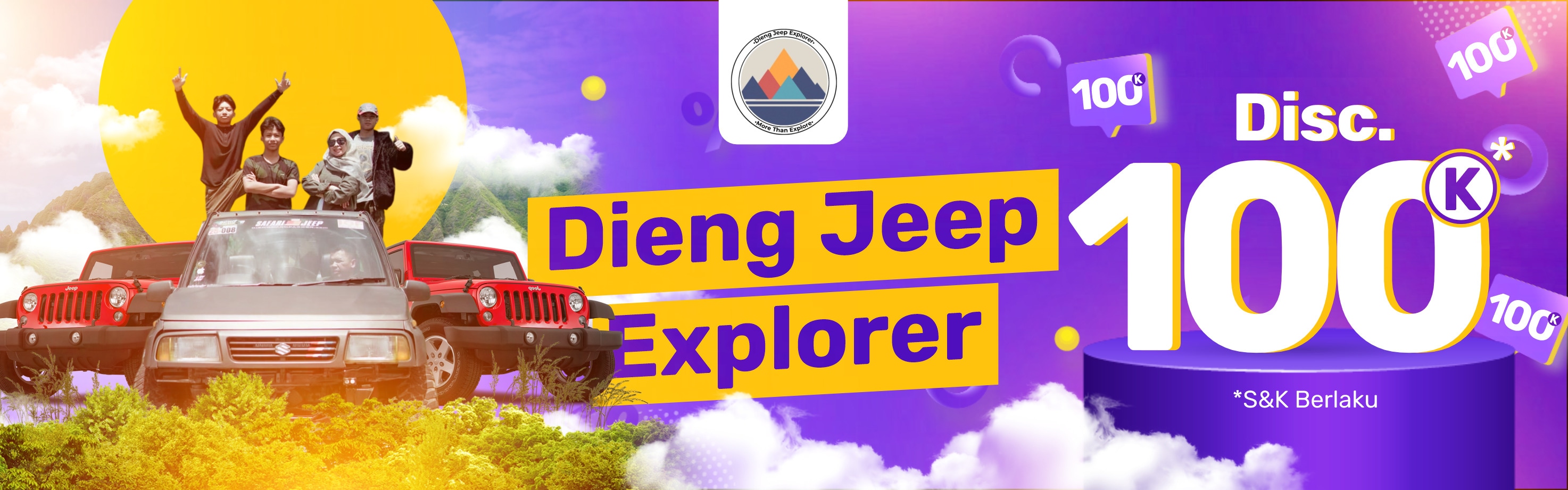 Dieng Jeep Explorer Diskon 100K di Easyticket!